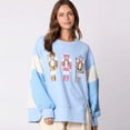 thumbnail image 2 of Sudadera con capucha de soldado navideño con purpurina, camiseta vintage Harajuku, ropa de calle de manga larga, ropa de mujer, top navideño 2024, otoño e invierno, 2 of 5