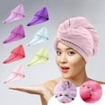 thumbnail image 1 of Xihbxyly Gorro de Ducha de Terciopelo Coral, Toalla de Microfibra Suave y Absorbente, de Secado Rápido, No Daña El Calor, Ideal para Baño, Facial y Viajes, para Mujeres, Hombres y Adolescentes, 25 X, 1 of 1