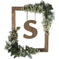 thumbnail image 2 of BKER Wooden Alphabet Wreath For Wall Home Living Room Bedroom Decorative Letter Sign With Hook And Rope For DIY Word Display, 2 of 6