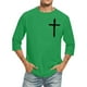 thumbnail image 1 of Camisas de Manga Larga para Hombres Imprimir Casual Cuello Redondo Blusa de Manga Corta, Camisas de Lino para Hombres, 1 of 3