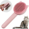 thumbnail image 1 of 1 pieza (oreja de gato rosa) cepillo para perros y gatos de pelo largo y corto, cepillo de aseo para perros para mudar, cepillo de aseo para gatos para quitar el pelo suelto y masajear JM, 1 of 5