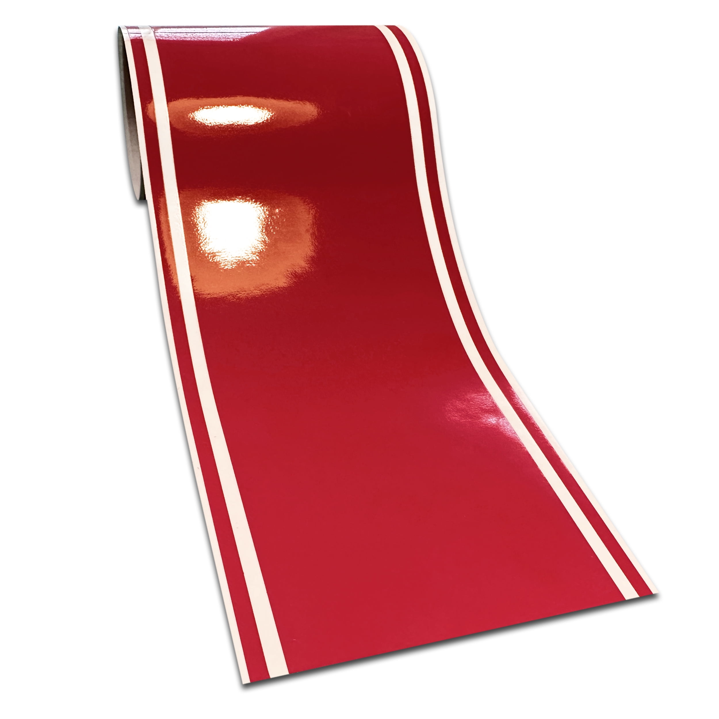 6"x72" Red Glossy Vinyl Racing Stripes Car Boat Trailer Sticker