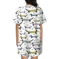 thumbnail image 3 of Bingfone Dachshund Dog Puppy Print Pajamas Sets for Women Soft Short-Sleeved Pjs with Lounge Shorts Two Piece Sleepwear, 3 of 8