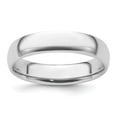 thumbnail image 4 of Platinum 5mm Half-Round Comfort Fit Lightweight Band Ring Size 6, 4 of 7