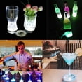 thumbnail image 3 of LINLIN LED Coaster, Light Up Coasters, LED Coaster Round Flash Cup Mat Sticker Lights LED Bottle Lights Cup Holder Lights for Wine Liquor Bottle, Drinks Party, Bar Party, 3 of 7