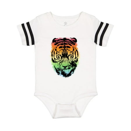 

Inktastic Tiger with Gradient Sunset with Palm Trees Gift Baby Boy or Baby Girl Bodysuit