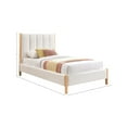 thumbnail image 3 of Meridian Furniture Kona Cream Fabric Twin Bed, 3 of 7