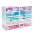 thumbnail image 5 of 20 pcs Transparent Shoe Boxes Removable Shoe Box Heart-shaped Vent Gift for Housewarming 12.99*9.06*5.51inch Each Shoe Box, 5 of 24