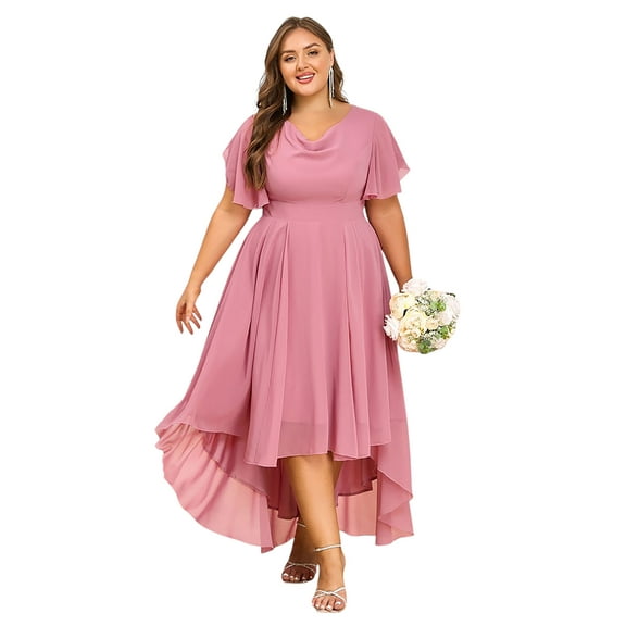 LapaPlus XL-6XL Womens Formal Dress Plus Size Evening Party Wedding Guest Bridesmaid Long Dresses