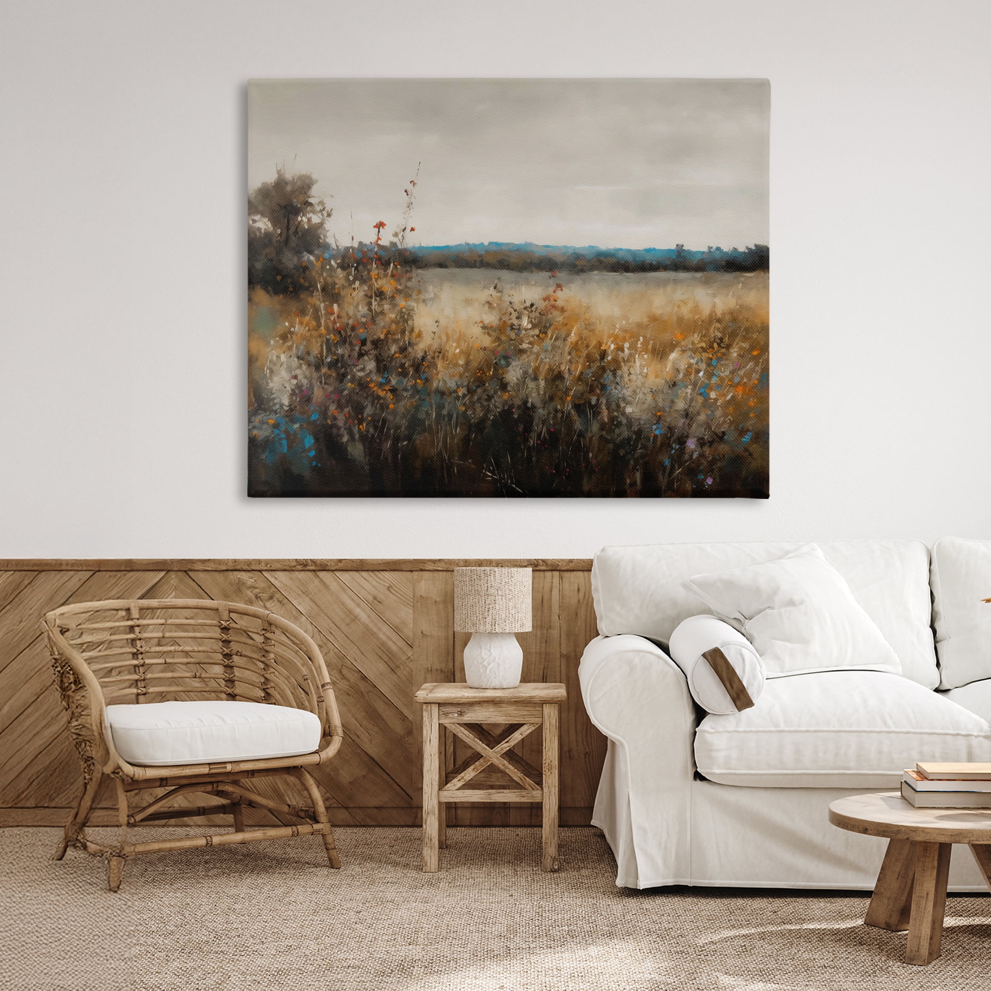 Stupell Industries Abstract Grunge Meadow Canvas Wall Art, design by Creative Studio