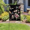 thumbnail image 4 of Floral Hummingbird Garden Flag Double Sided 12x18 Inch for Outside Yard Porch Lawn Seasonal Autumn Winter Holiday Decoration, 4 of 6