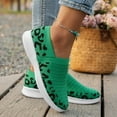 thumbnail image 6 of VBARHMQRT Female Hiking Sneakers Women Ankle Support Ladies Fashion Leopard Print Color Block Breathable Mesh Knitted Flat Bottomed Casual Sports Shoes Women's Running Shoes Womens Work Shoes, 6 of 7