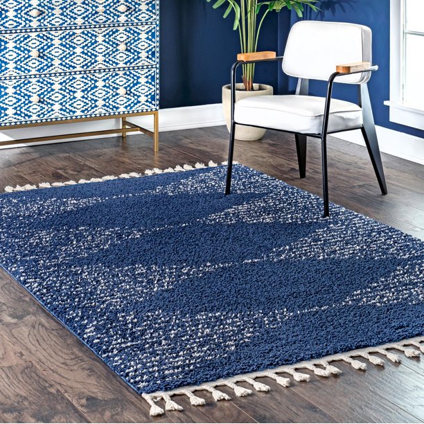 nuLOOM Bria Moroccan Diamond Tassel Rug Area Rug