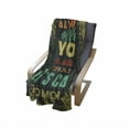 thumbnail image 4 of Grunge Soft Flannel Fleece Throw Blanket, Life Always Offers You a Second Chance Its Called Tomorrow Words, Cozy Plush for Indoor and Outdoor Use, 70" x 90", Green Yellow, by Ambesonne, 4 of 6