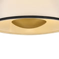 thumbnail image 2 of 47517LCB-OW Hinkley Lighting Sonia - 30W 3 LED Large Pendant-18.5 Inch Tall and 18 Inch Wide-Lacquered Brass Finish-Off White Linen Shade Color, 2 of 9