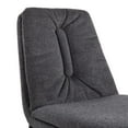 thumbnail image 6 of LumiSource Black Steel, Charcoal Fabric Smith Dining Chair - Set of 2, 6 of 12