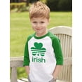 thumbnail image 3 of Tstars Boys Unisex Irish Shamrock St Patricks Day Clover Kids St Patricks Day Shirts Gift for Boys Irish Shirt Pride Proud Irish Toddler Raglan 3-4 Sleeve Baseball Tee, 3 of 6