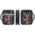 thumbnail image 3 of Xixirimido Quilted Bible Cover Case for Women Men Large Carrying Bag Book Tote Bags with Handle Bible Study Supplies Christian Gifts, Elk Vintage Roses Pattern, 3 of 7