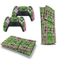thumbnail image 5 of Plaid Pink & Green PS5/PS5 Pro/PS5 Slim Digital Disc Skin Sticker For Console And Controller Skins, 5 of 7