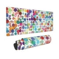 thumbnail image 2 of Disketp Gaming Mouse Pad Colorful Watercolor Dots Pattern Large Mouse Mat Long Extended Desk Pad Non-Slip Rubber Mice Pads Stitched Edges Thin Pad (11.8x31.5 Inch), 2 of 9