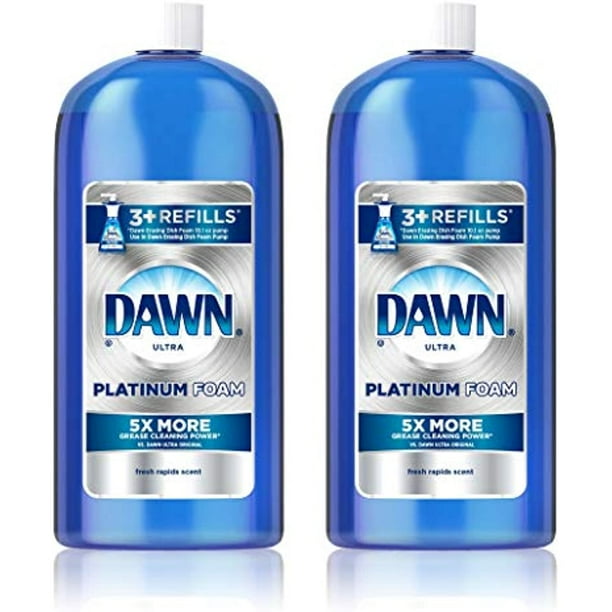 Dawn Platinum Erasing Dishwashing Foam Refill, Fresh Rapids, 30.9 Fl Oz