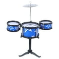 thumbnail image 4 of FELTECHELECTR 1 Set of Kids Drum Set Toy Percussion Instruments for Kids Blue Simulation Style, 4 of 8
