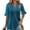Navy, variant on LADIGASU Women Sexy Short Sleeve Sequins Loose Polluer Solid V-Neck Blouse Shirt