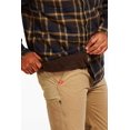 thumbnail image 4 of Coleman Sherpa-Lined Flannel Shirt Jacket With Faux Suede Shoulder Patches (XXL, Brown Navy), 4 of 4