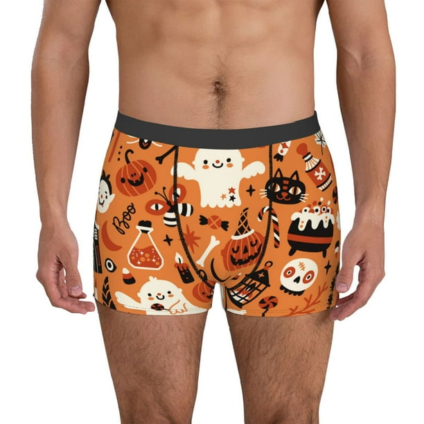 Fotbe Halloween 2 Calzoncillos Tipo Boxer con Bolsa de Soporte Total para Hombre, X-Temp Fresco, Transpirable y de Secado Rápido-X-Large