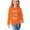 1-Orange, variant on CLOISE Kids Shirts Girls Boys Teen Long Sleeve Crew Neck Tops Print Casual Fashion Fall Winter Clothes Brown 13T
