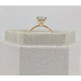 thumbnail image 6 of Jewelerix Pear Cut Moissanite Engagement Ring, Solitaire Teardrop Center Stone with Pave Band, 10K Yellow Gold Vermeil Bridal Wedding Ring for Women, 6 of 7