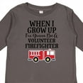 thumbnail image 4 of Inktastic Firefighter Volunteer Fireman Boys Long Sleeve Toddler T-Shirt, 4 of 5
