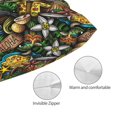 thumbnail image 3 of Pofeuu Hawaiian Culture Symbols Print Polyester Microfiber Plush Pillowcases, Super Soft and Cozy Pillow Case Covers with Envelop Closure（Pillow core not included）-14"x20", 3 of 6