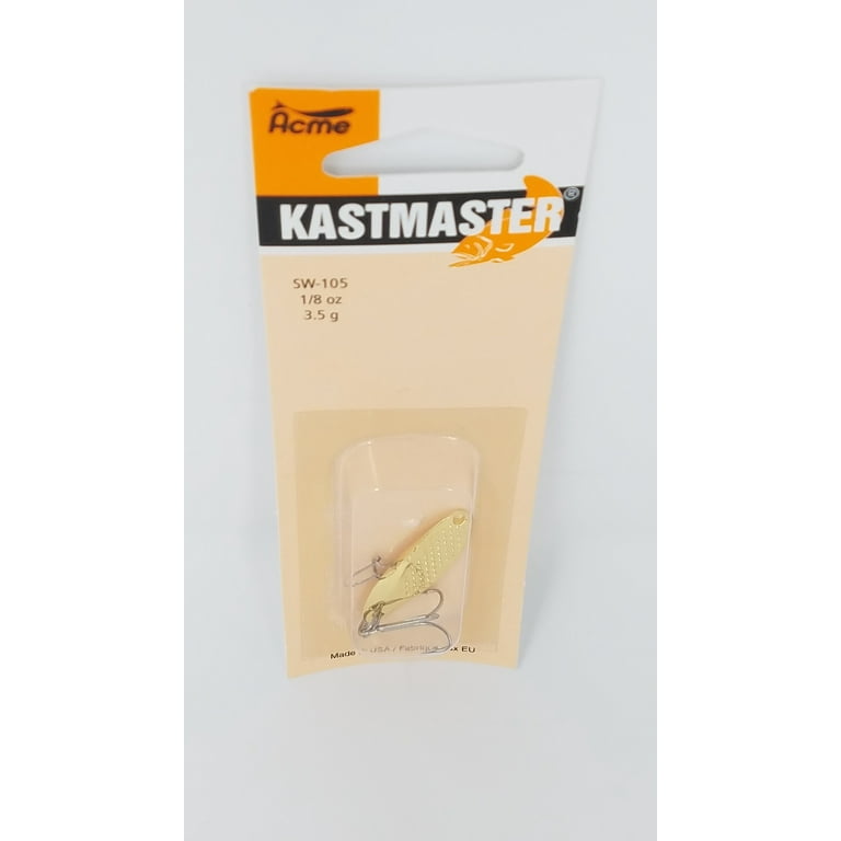 Acme Tackle Kastmaster Hammered Fishing Lure Spoon Gold 1/8 oz.