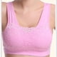 thumbnail image 4 of Sujetador deportivo antideslumbrante, chaleco de yoga para fitness, ropa interior sin aro de acero con almohadilla para el pecho, top de tubo sexy de encaje de talla grande, 4 of 4