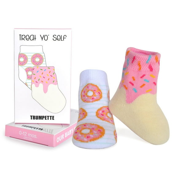 Chaussettes - Trumpette - Beignet - Assorties pastel Filles 1 Paire 0-12M