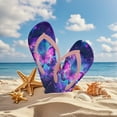 thumbnail image 4 of POLERO Purple Butterfly Galaxy Print Flip Flop Sandal Water Shoes - Beach Slides Slip-on Quick Dry Thong FlipFlops Sandals for Boys (11-12 Little Kids) Size 10, 4 of 7
