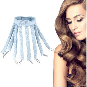 Heatless Curler Hair,Heatless Curling Rod Heatless Curls Headband for Long Hair,No Heat Curling Rod Headband Hair Curlers to Sleep in(Blue)