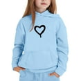 thumbnail image 4 of Big Boys Sweatshirts & Hoodies 12-13 Years White Hoodie Kids 14-16 Boys Hoodies & Sweatshirts for Kids Cozy Pullover with Heart Print Long Sleeve Pocket Hoodie for Casual Wear and Everyday Style, 4 of 4