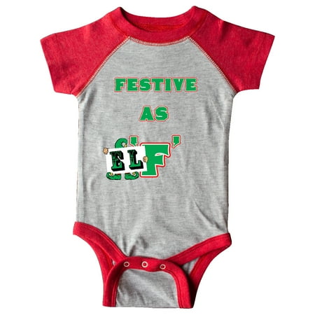 

Inktastic Festive as Elf! Gift Baby Boy or Baby Girl Bodysuit