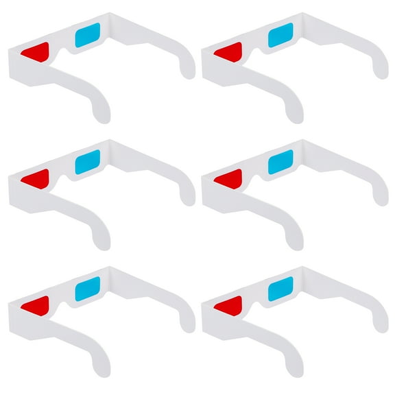 30 Pieces 3D Glasses Made of Paper for Decoration Color Fashionable and Cool 3D Eyeglasses