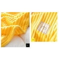 thumbnail image 5 of Fleece Throw Blanket for Couch – 3D Ribbed Jacquard Soft and Warm Decorative Fuzzy Blanket – Cozy, Fluffy, Plush Lightweight Yellow Throw Blankets for Bed, Sofa, 59x79 inches, 5 of 8