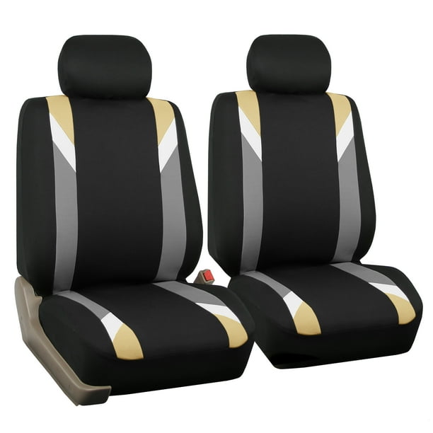 FH Group Premium Modernistic Front Bucket Car Seat Covers for Sedan