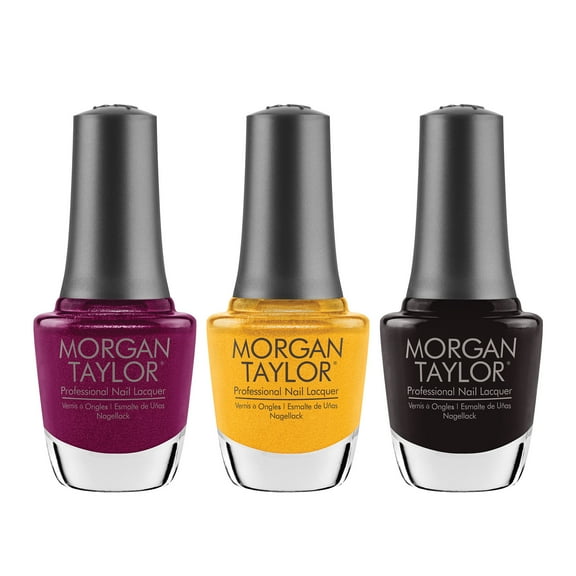 Morgan Taylor Fall 2023 Change of Pace Nail Polish Manicure Set, 3 Pack