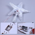 thumbnail image 4 of LED Light Up Christmas Tree Topper Star Xmas Tree Ornaments Party Home Decorations, 4 of 8