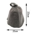 thumbnail image 4 of Sombrero de sauna Cola 1 pieza gris, 4 of 7
