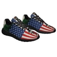 thumbnail image 6 of Mexican American flag Shoes Sneakers for Women Men Black Size 3.5, 6 of 7