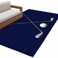 thumbnail image 2 of Golf Ball Runner Rug 2.7x5 FT, Non Slip Entryway Carpet, Navy Blue Monochrome Sport Washable Soft Floor Carpet Entrance Mat Non-Shedding Throw Rug for Hallway Laundry Room Bedside, 2 of 9
