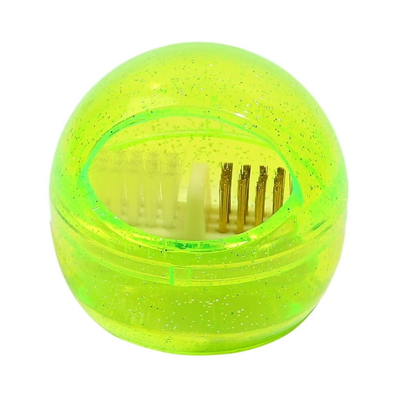 UDIYO Grinding Head Cleaner Soft Hard Bristles Detachable Smooth Edge Compact Size Wide Application Remove Dust Plastic Nail Drill Bit Cleaning Brush Box Nail Art Tools Nail Suppli