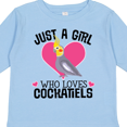 thumbnail image 4 of Inktastic Cockatiel Just A Girl Who Loves Girls Long Sleeve Toddler T-Shirt, 4 of 5